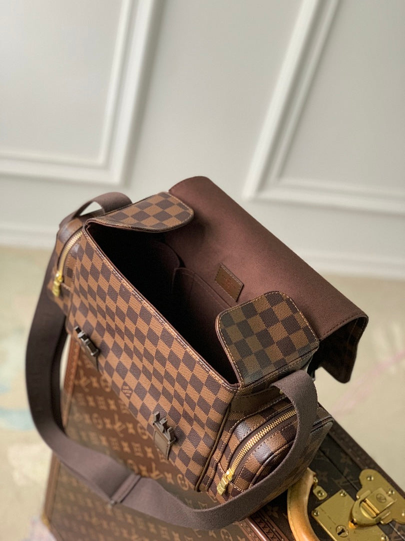 Sacoche Messenger – Réf. N51126 · Damier Ébène