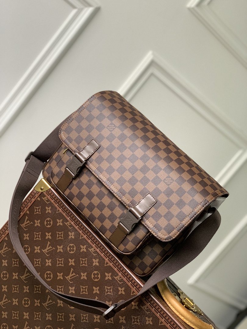 Sacoche Messenger – Réf. N51125 · Damier Ébène