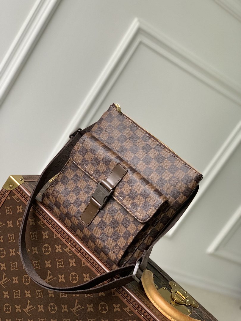 Sacoche Messenger – Réf. N51127 · Damier Ébène