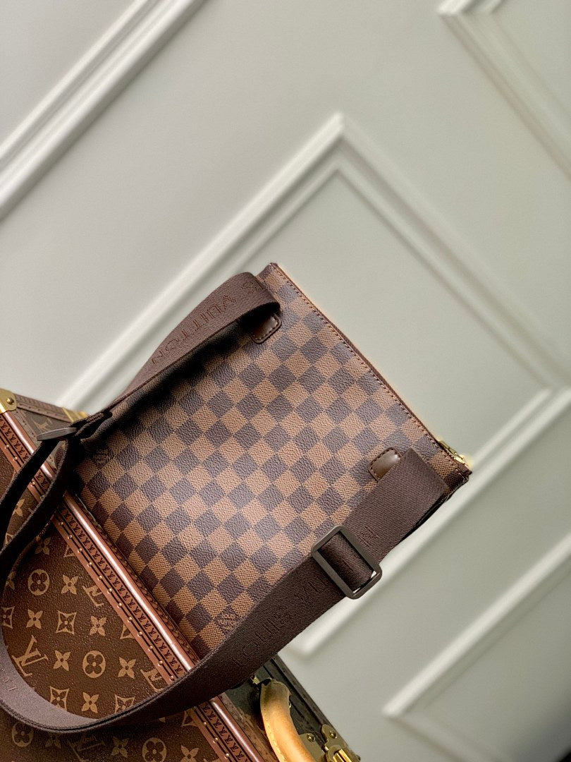 Sacoche Messenger – Réf. N51127 · Damier Ébène