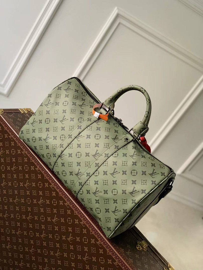Sac de voyage Keepall – Réf. M23963 · Vert Sérigraphie
