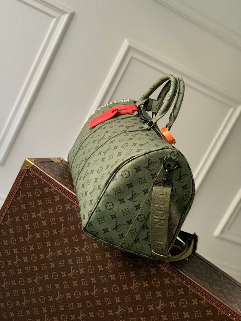 Sac de voyage Keepall – Réf. M23963 · Vert Sérigraphie
