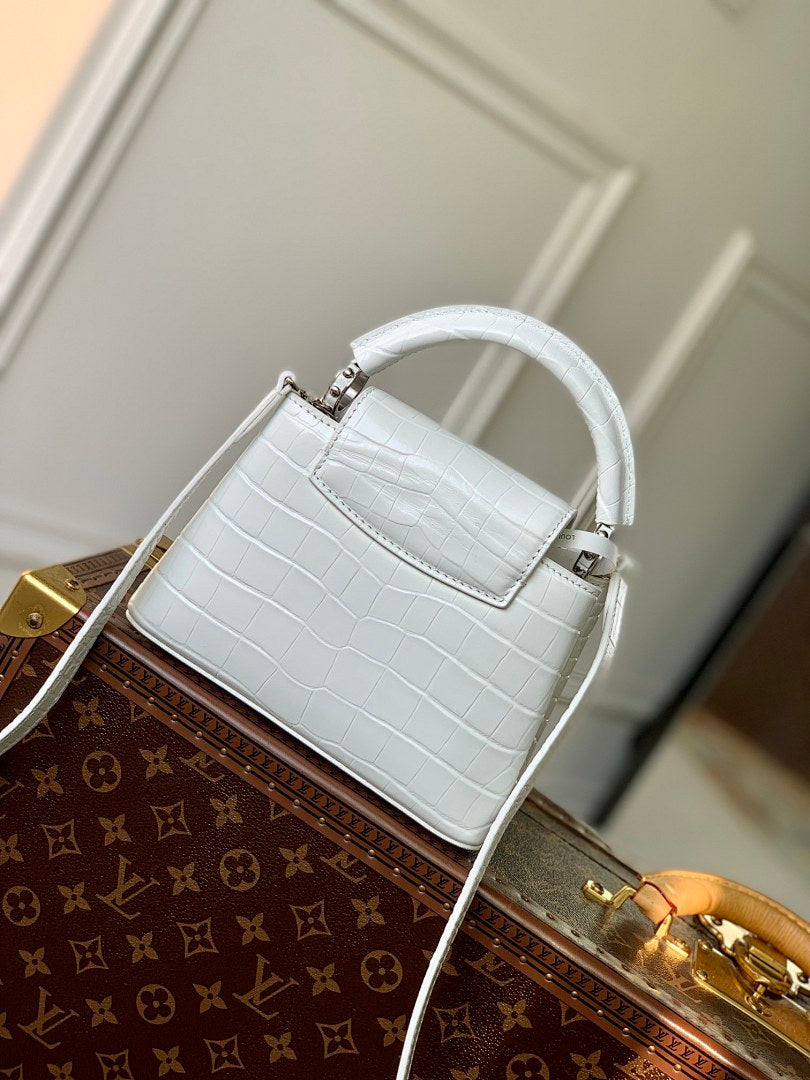 Sac à main Capucines – Réf. M48865 · Blanc
