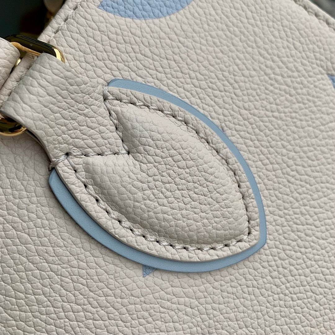 Sac à main OnTheGo – Réf. M45659 · Sérigraphie Bleu