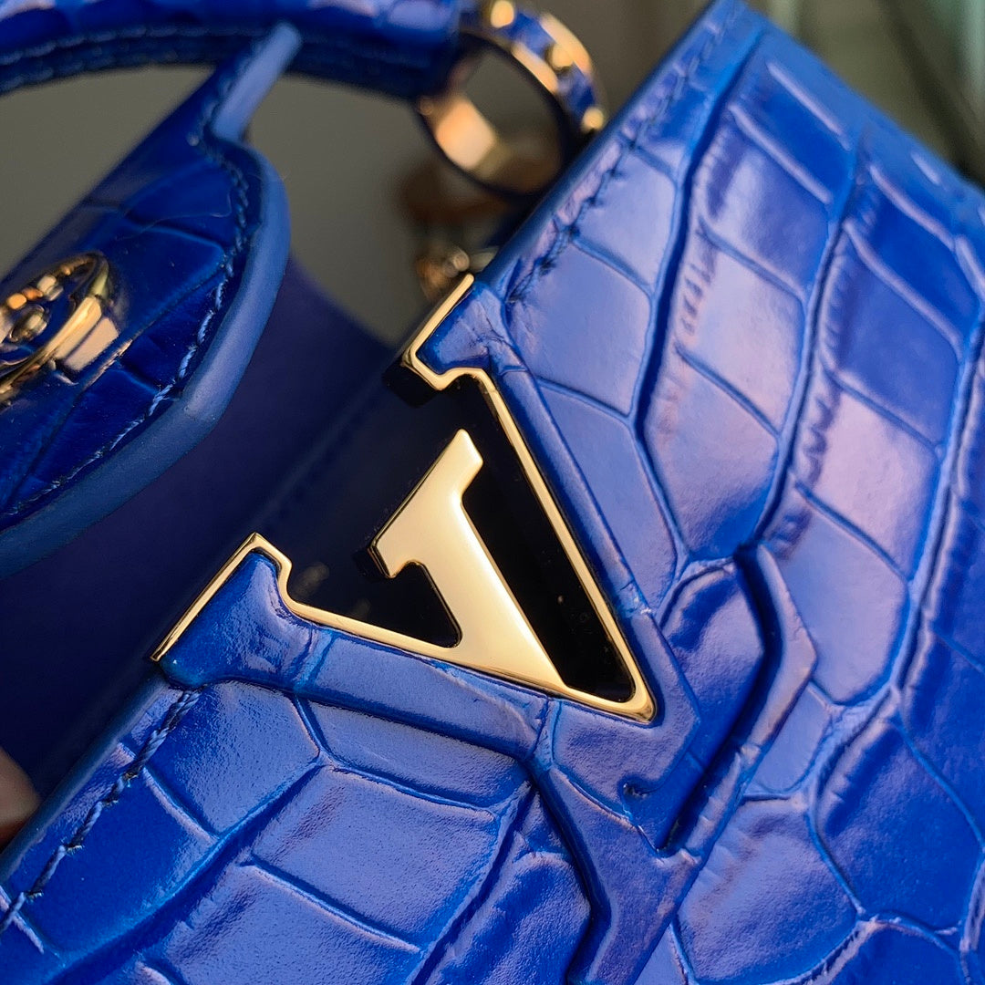 Sac à main Capucines – Réf. M48865 · Bleu