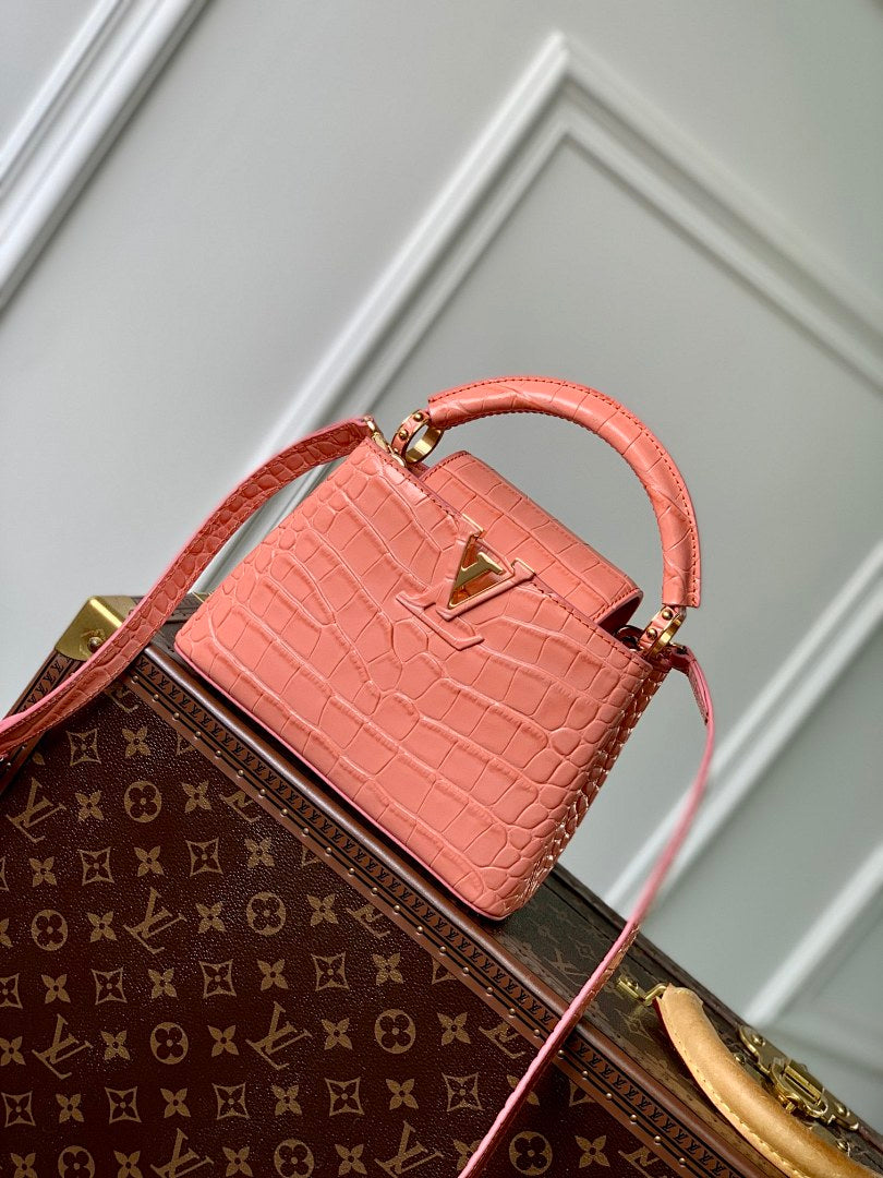 Sac à main Capucines – Réf. M48865 · Orange Mini