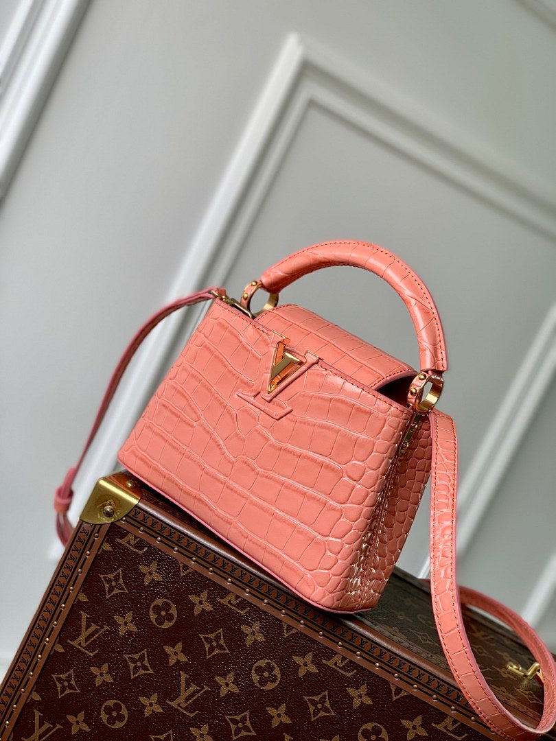 Sac à main Capucines – Réf. M48865 · Orange Mini