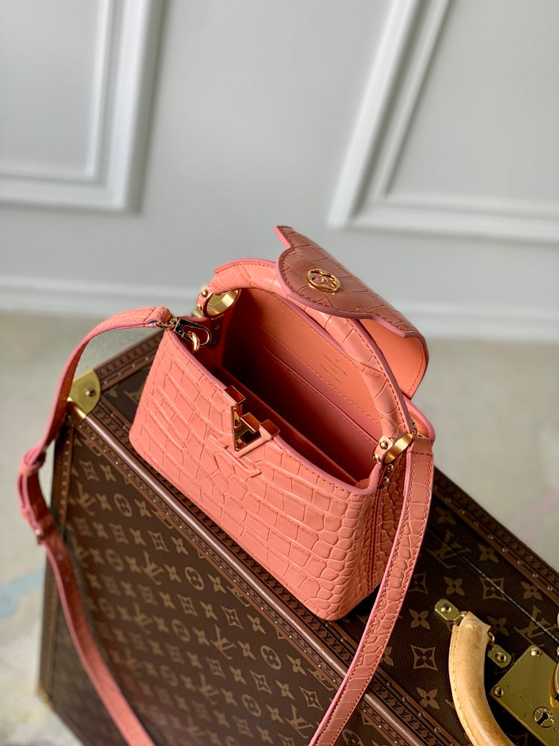 Sac à main Capucines – Réf. M48865 · Orange Mini