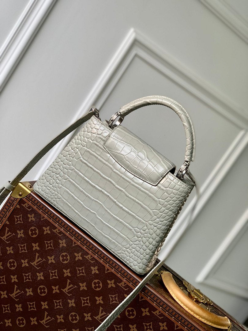 Sac à main Capucines – Réf. M48865 · Gris PM