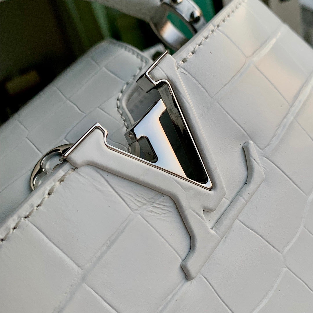 Sac à main Capucines – Réf. M48865 · Blanc Mini