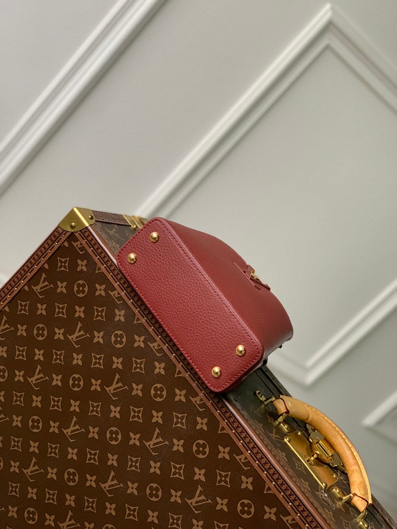 Sac à main Capucines – Réf. M25128 · Violet Rouge Mini