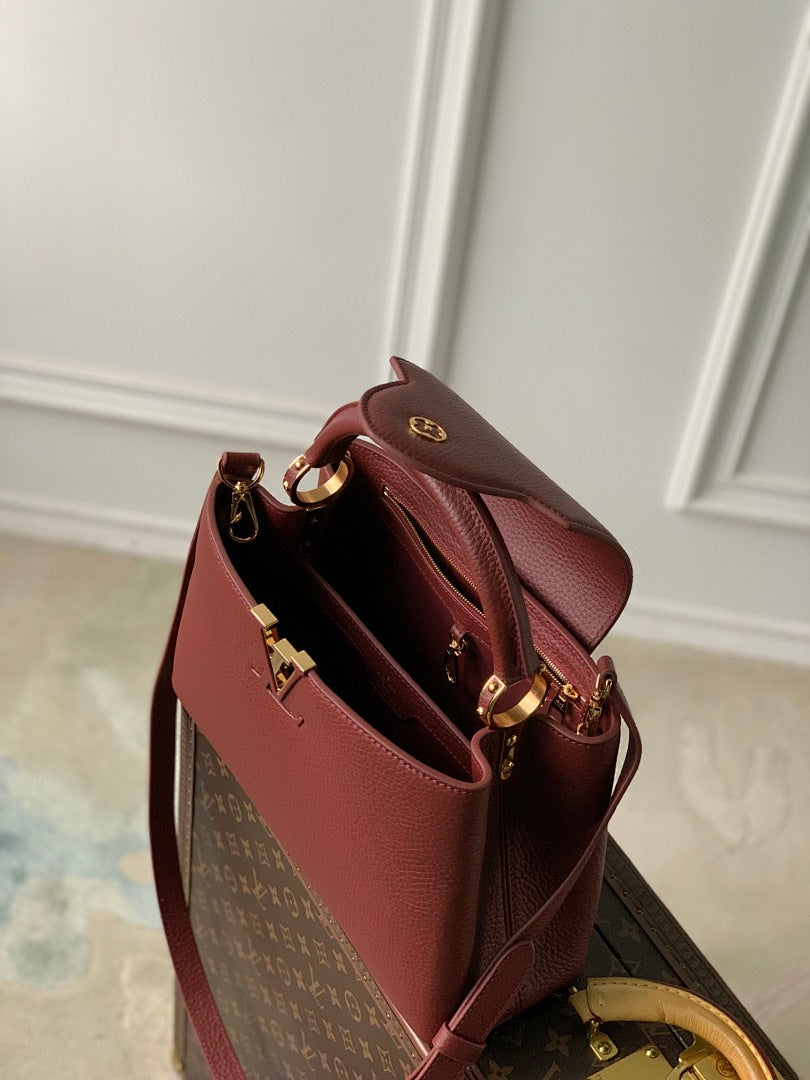 Sac à main Capucines – Réf. M25128 · Violet Rouge Mini