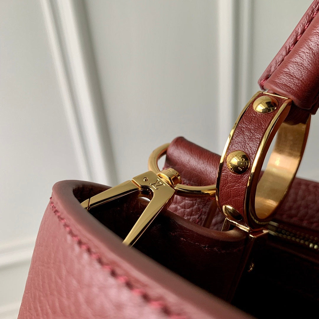 Sac à main Capucines – Réf. M25128 · Violet Rouge Mini