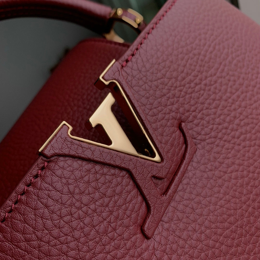 Sac à main Capucines – Réf. M25128 · Violet Rouge Mini