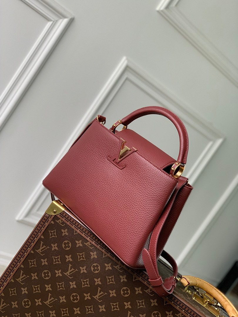 Sac à main Capucines – Réf. M25128 · Violet Rouge MM