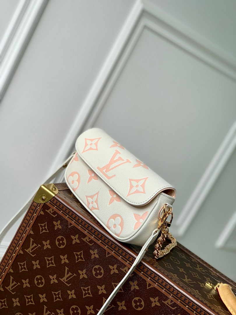 Sac à main – Réf. M82211 · Blanc Crème Rose Sérigraphie