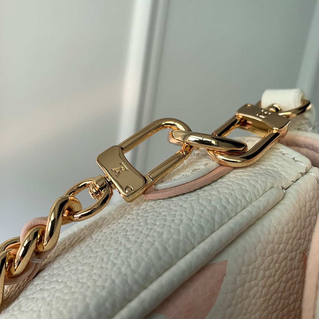 Sac à main – Réf. M82211 · Blanc Crème Rose Sérigraphie