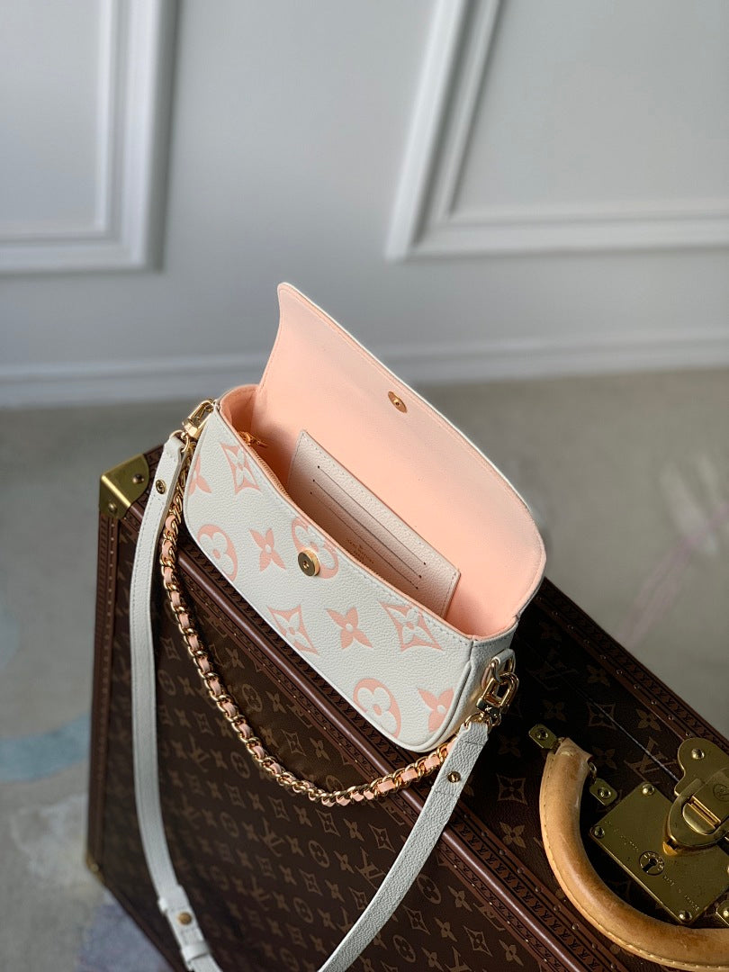 Sac à main – Réf. M82211 · Blanc Crème Rose Sérigraphie