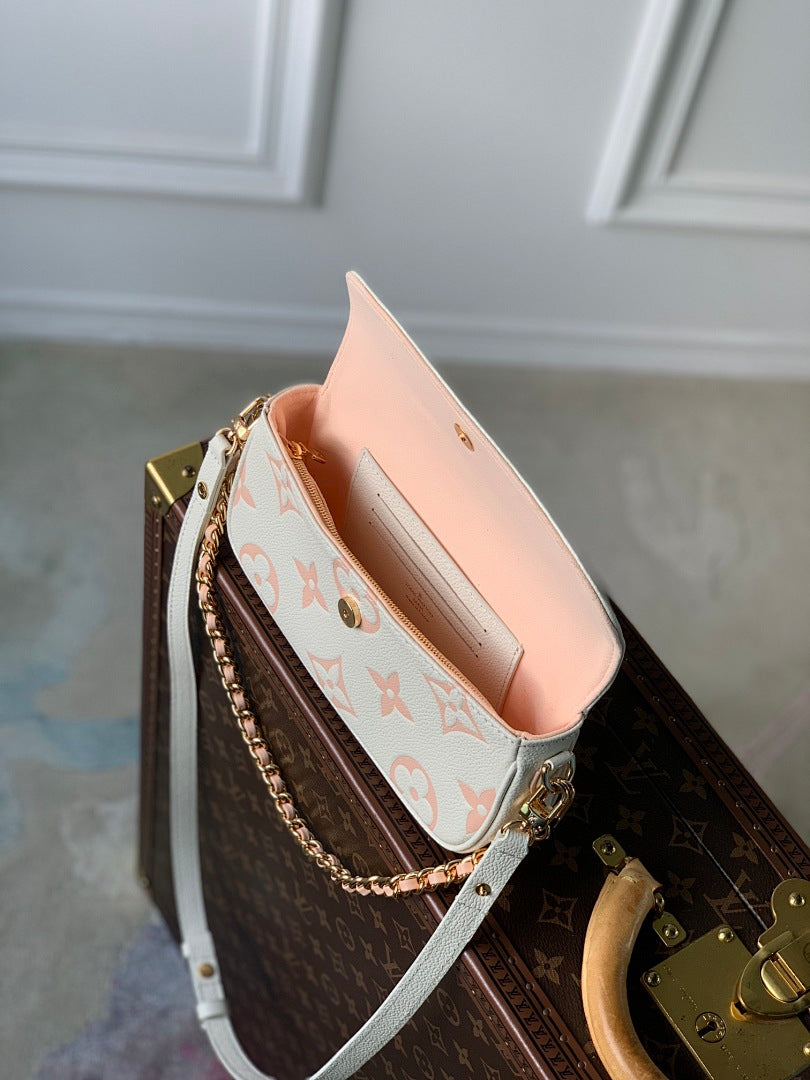Sac à main – Réf. M82211 · Blanc Crème Rose Sérigraphie