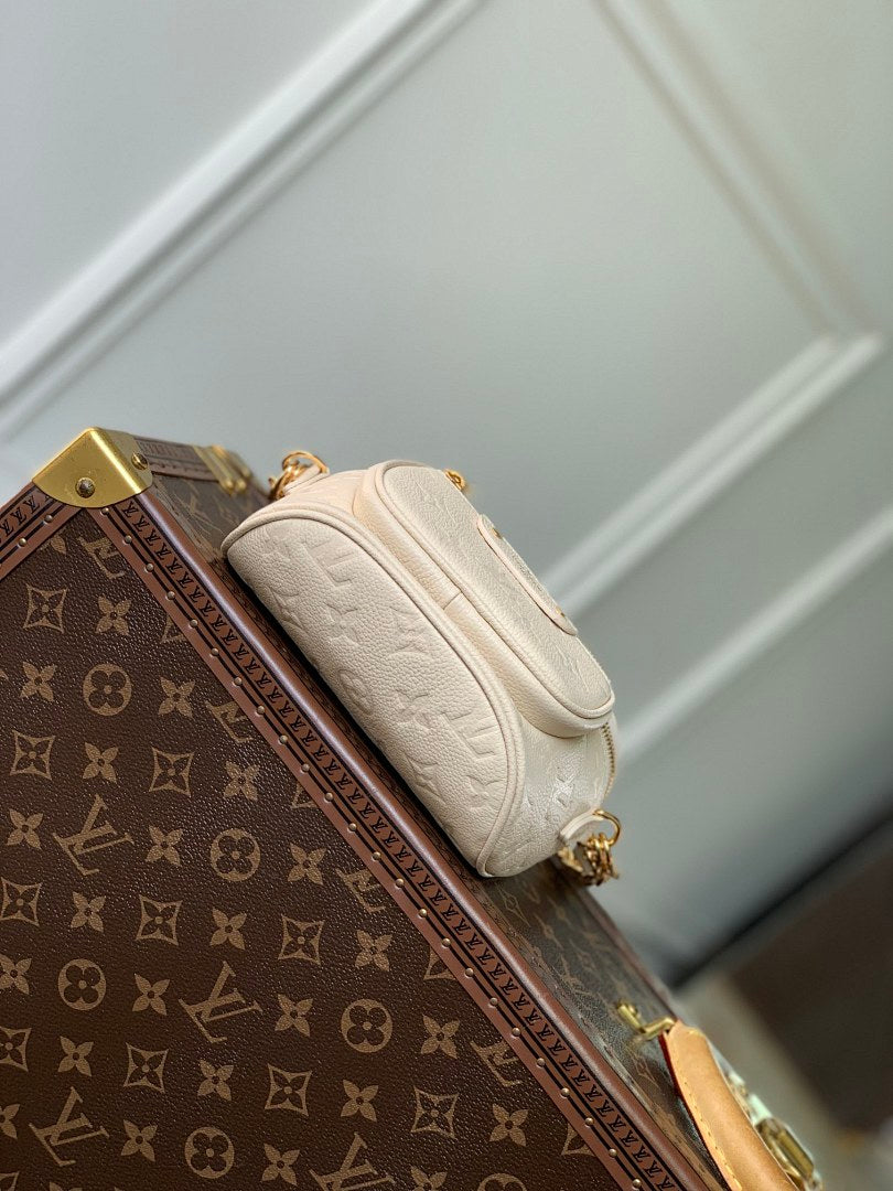 Sac à main – Réf. M82208 · Blanc Crème Empreinte
