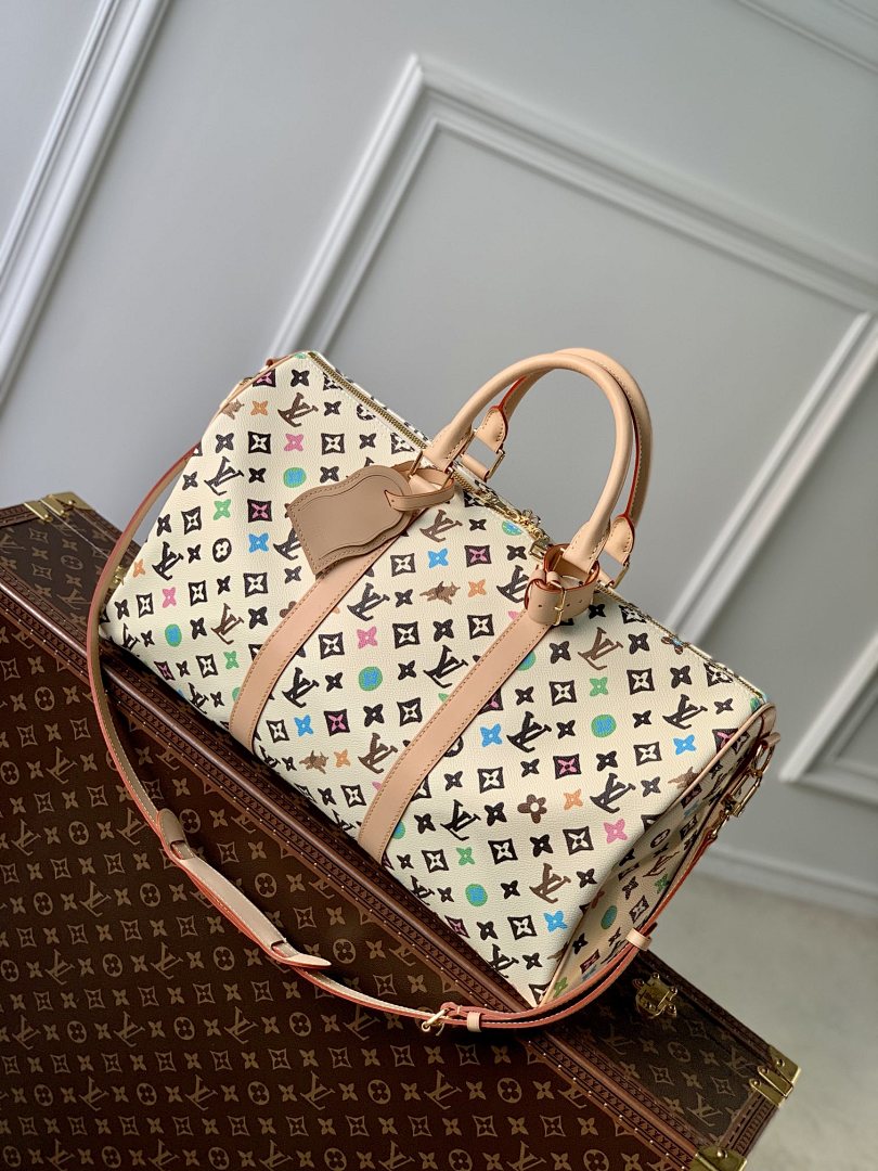 Sac de voyage Keepall – Réf. M24901 · Multicolore Blanc