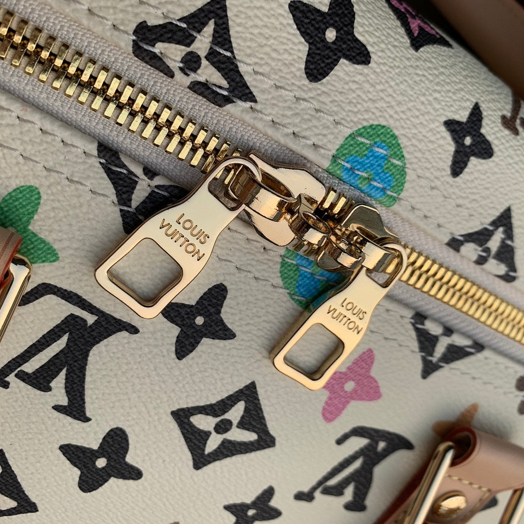 Sac de voyage Keepall – Réf. M24901 · Multicolore Blanc