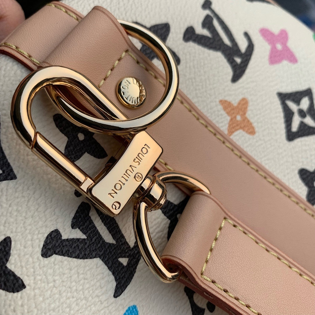 Sac de voyage Keepall – Réf. M24901 · Multicolore Blanc