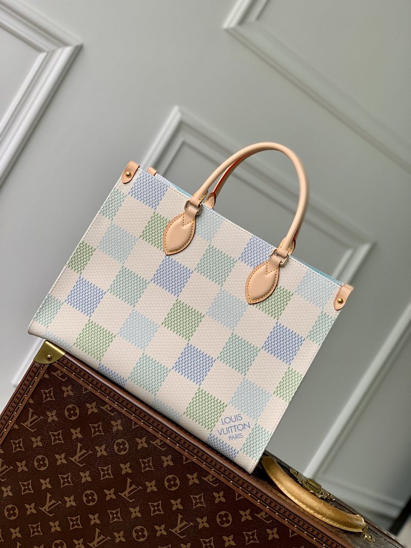 Sac à main OnTheGo – Réf. N40518 · Damier Bleu