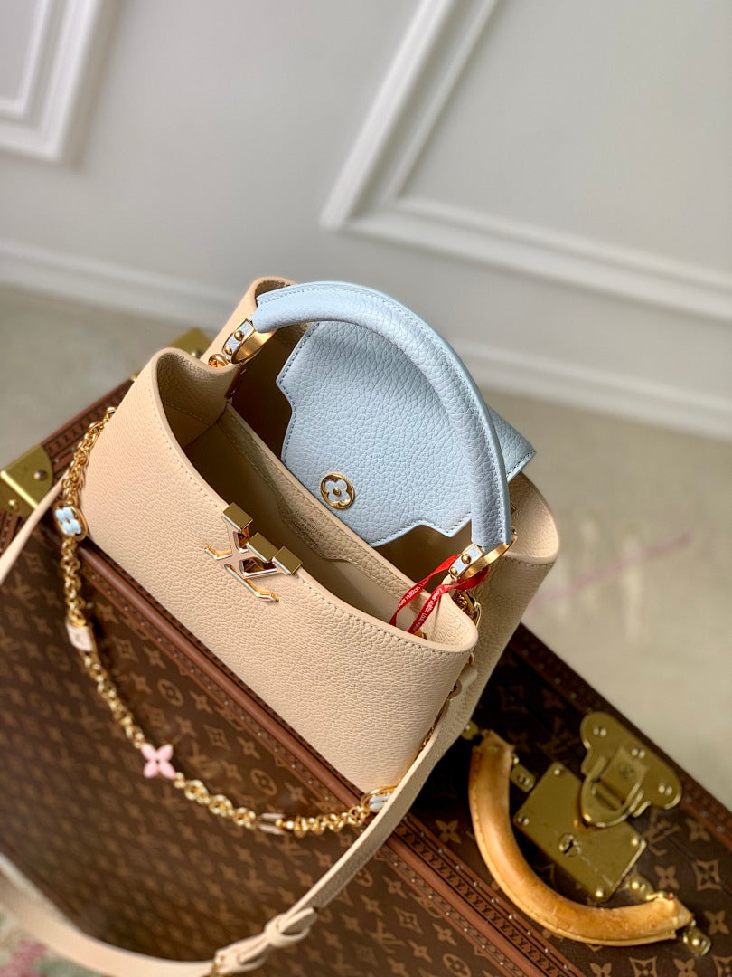 Sac à main Capucines – Réf. M23950 · PM Bleu