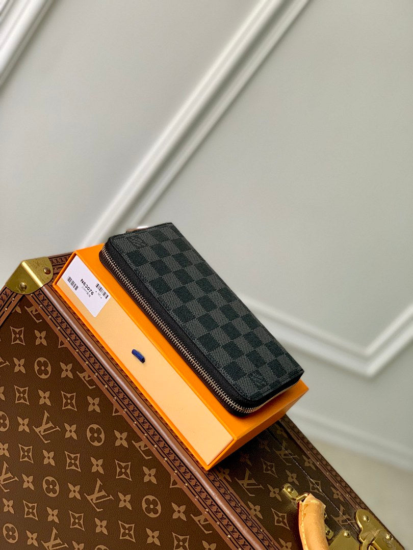 Portefeuille – Réf. M63076 · Damier Graphite
