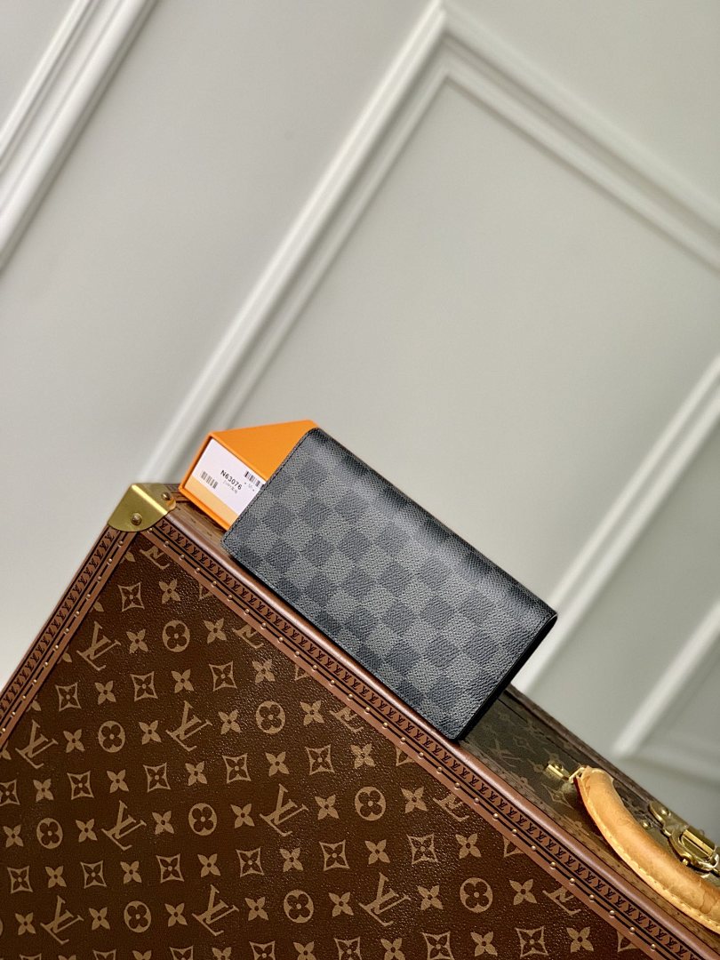 Portefeuille – Réf. M62665 · Damier Graphite