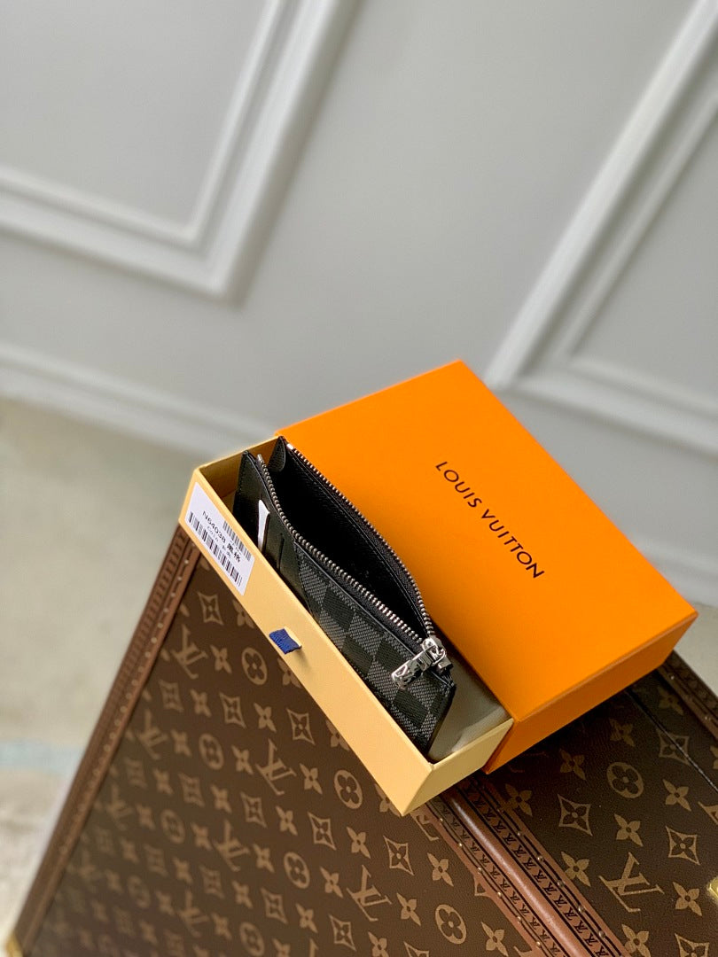 Portefeuille – Réf. M64038 · Damier Graphite