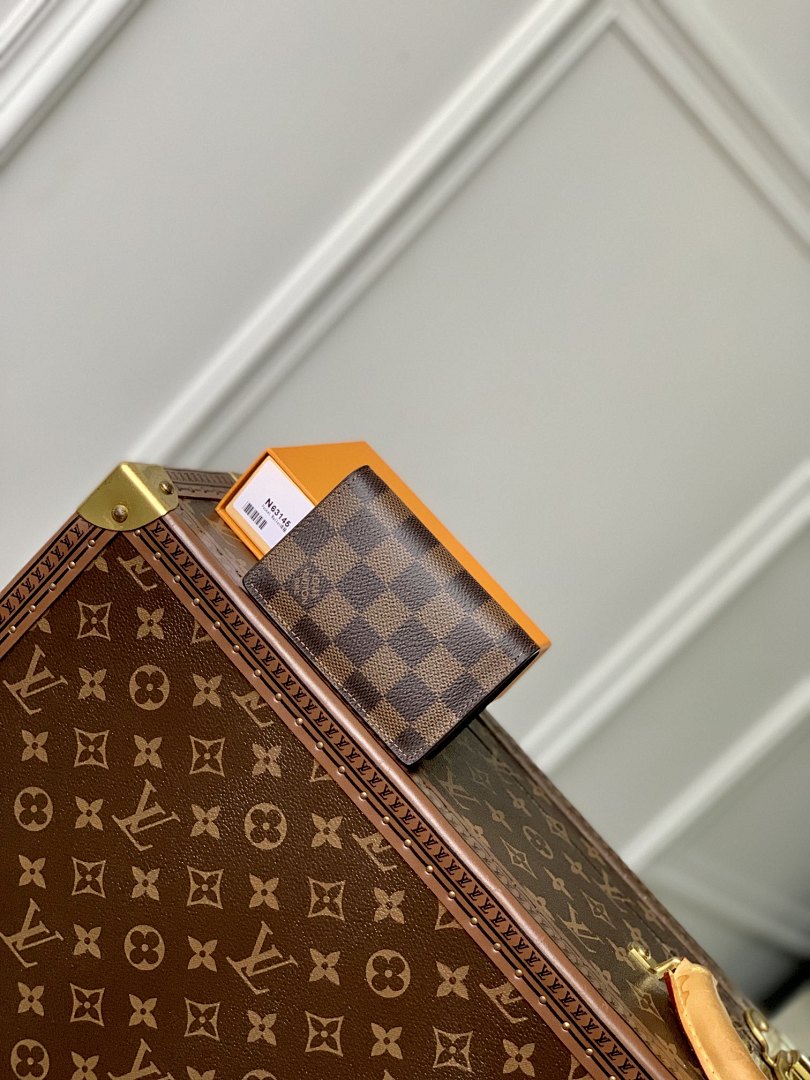 Portefeuille – Réf. M63145 · Damier Ébène