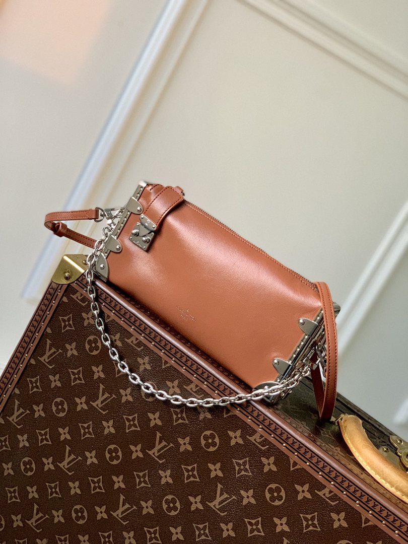 Sac à main Trunk – Réf. M25445 · Marron