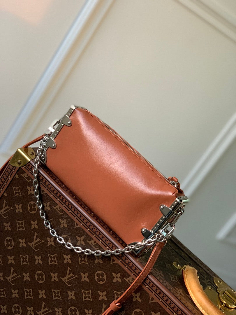 Sac à main Trunk – Réf. M25445 · Marron