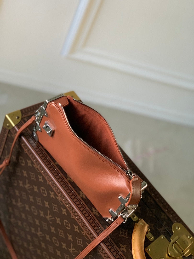 Sac à main Trunk – Réf. M25445 · Marron
