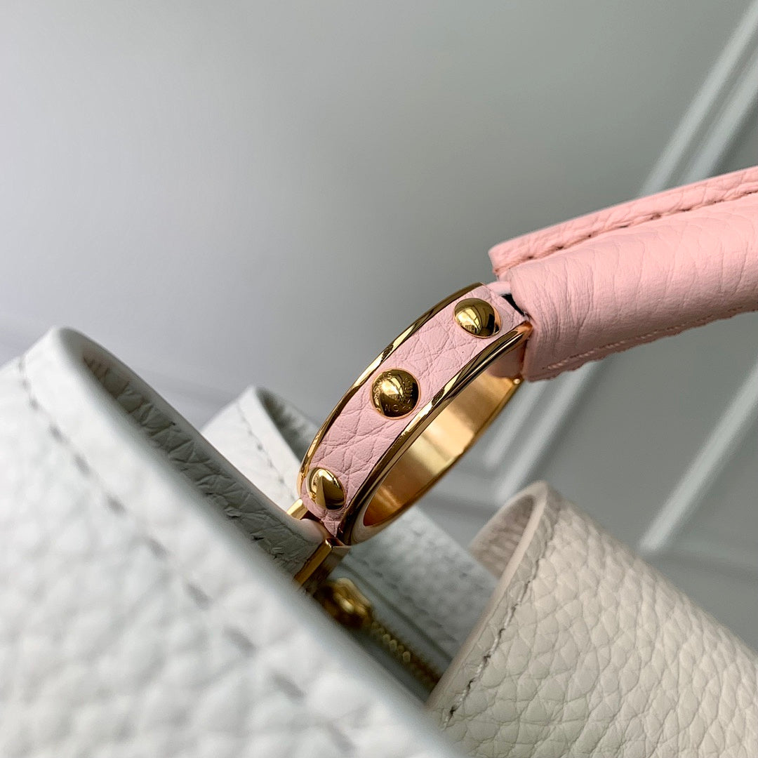 Sac à main Capucines – Réf. M20708 · Blanc Rose · Coloris 1