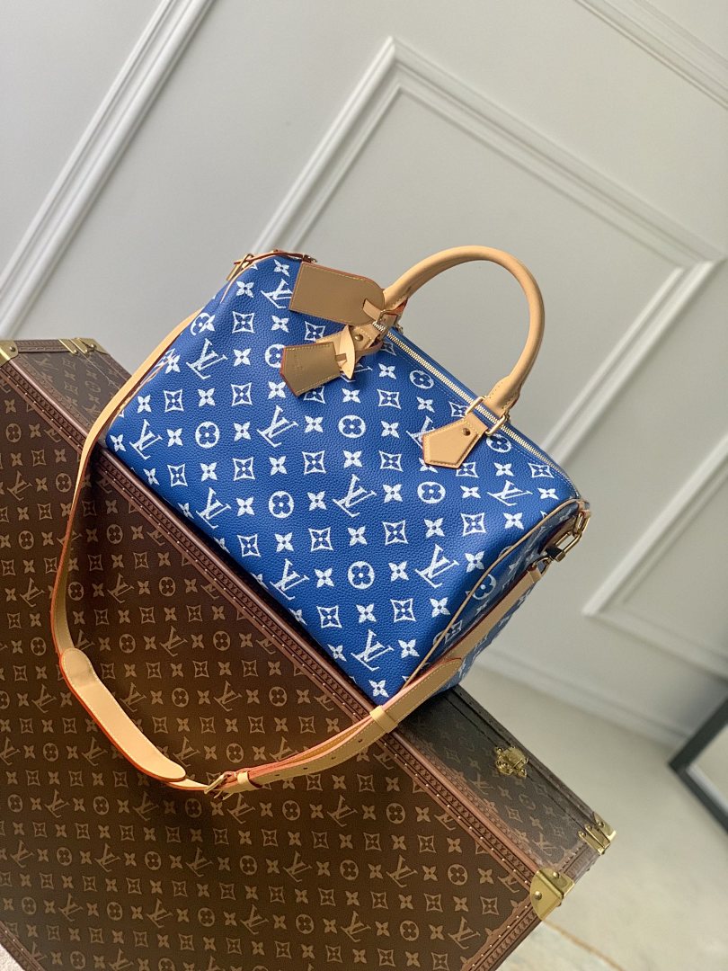 Sac à main Speedy – Réf. M24418 · Bleu