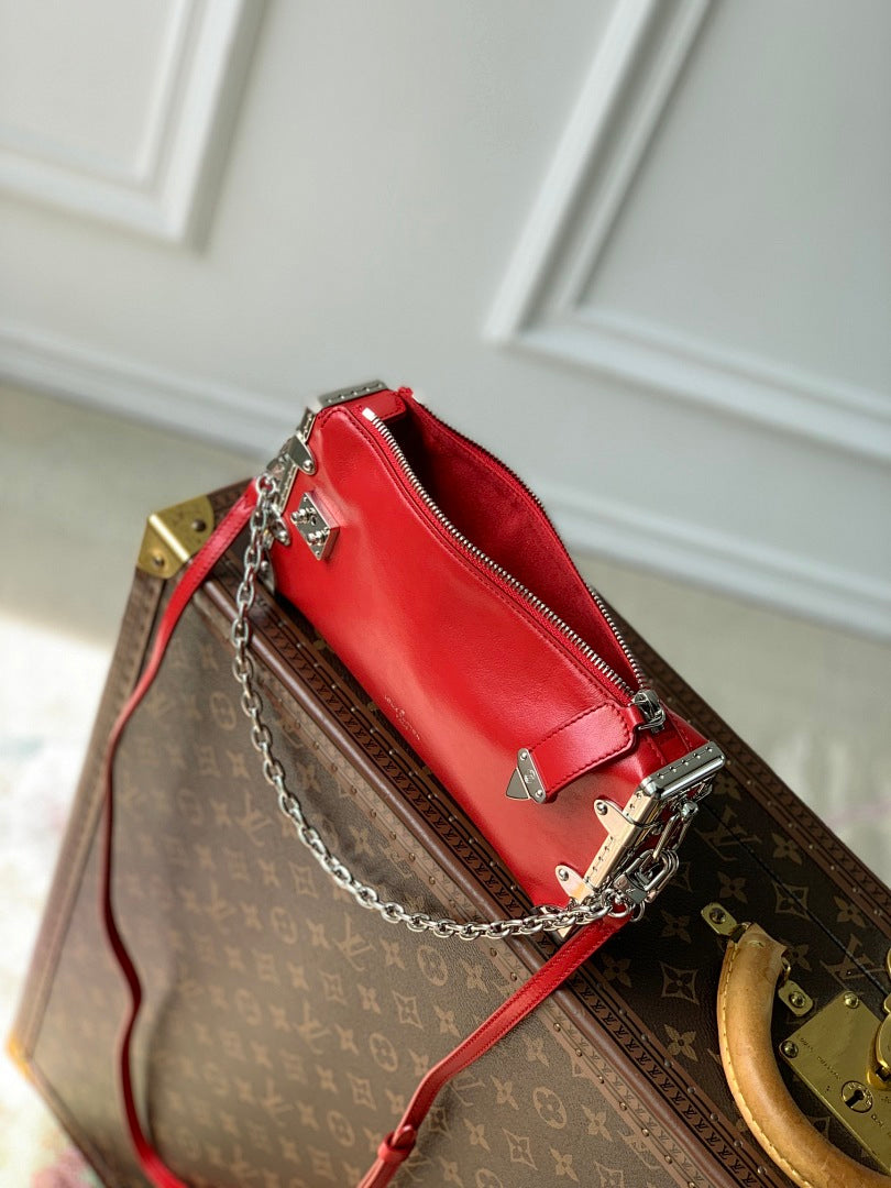 Sac à main Trunk – Réf. M25445 · Rouge