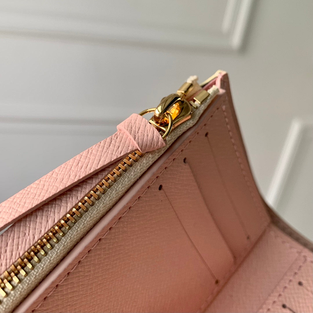 Portefeuille – Réf. M64022 · Damier Azur Rose