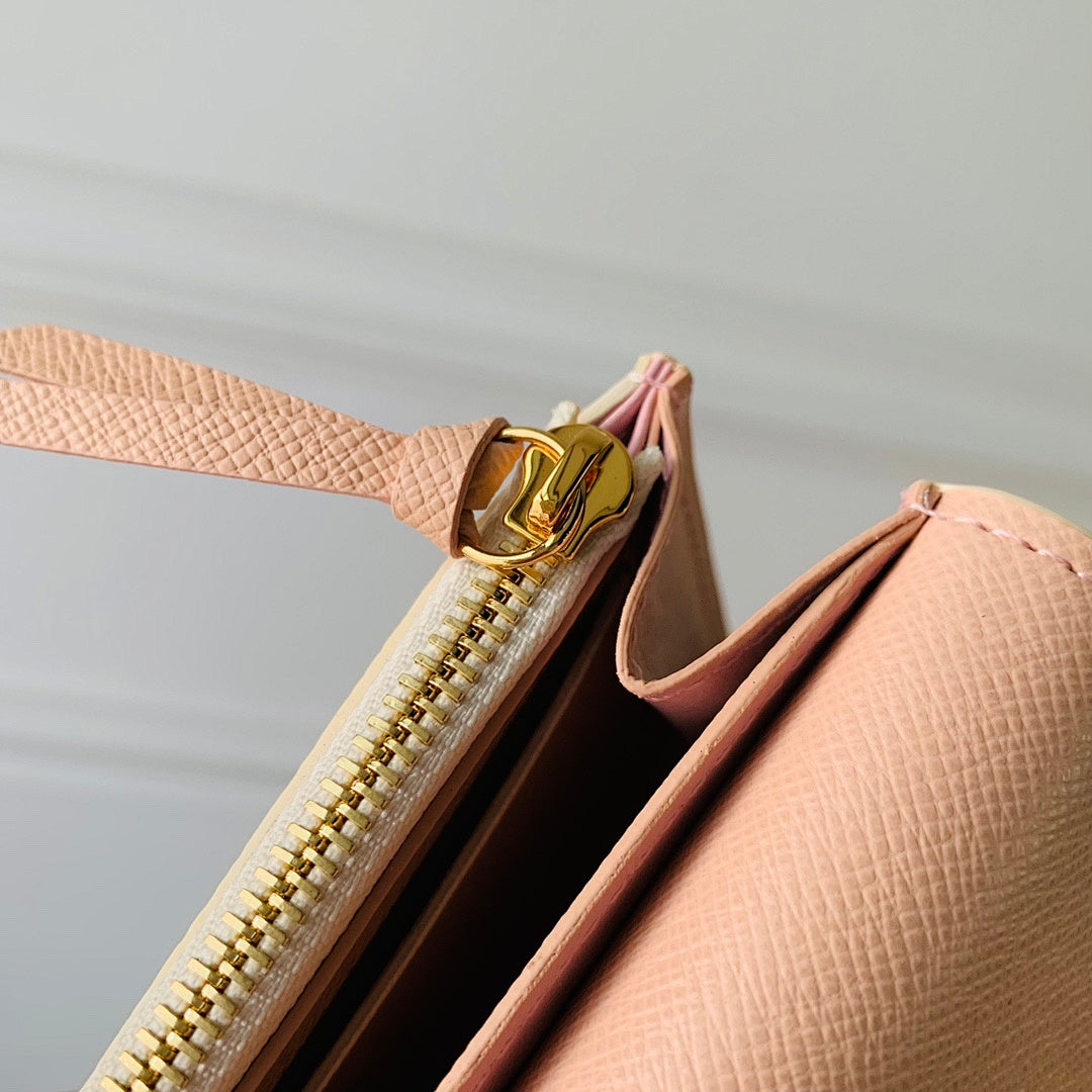 Portefeuille – Réf. M41939 · Damier Azur Rose