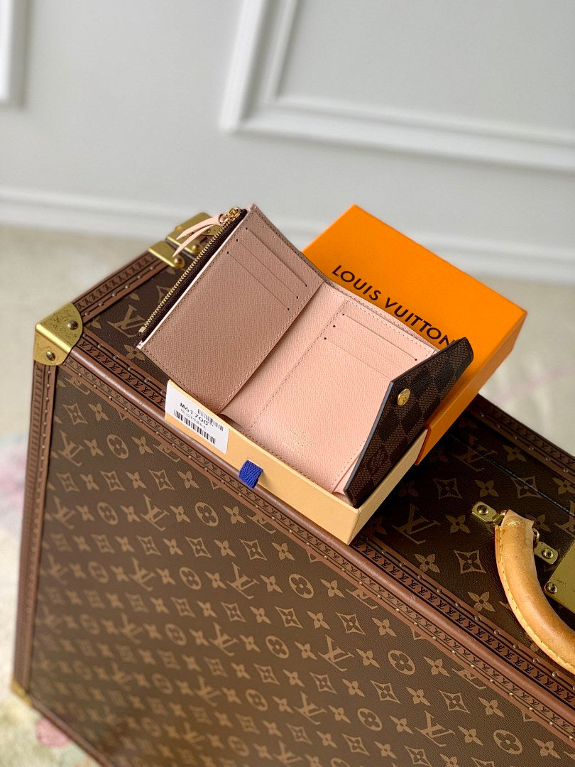 Portefeuille – Réf. HH140M41938 · Damier Ébène Rose