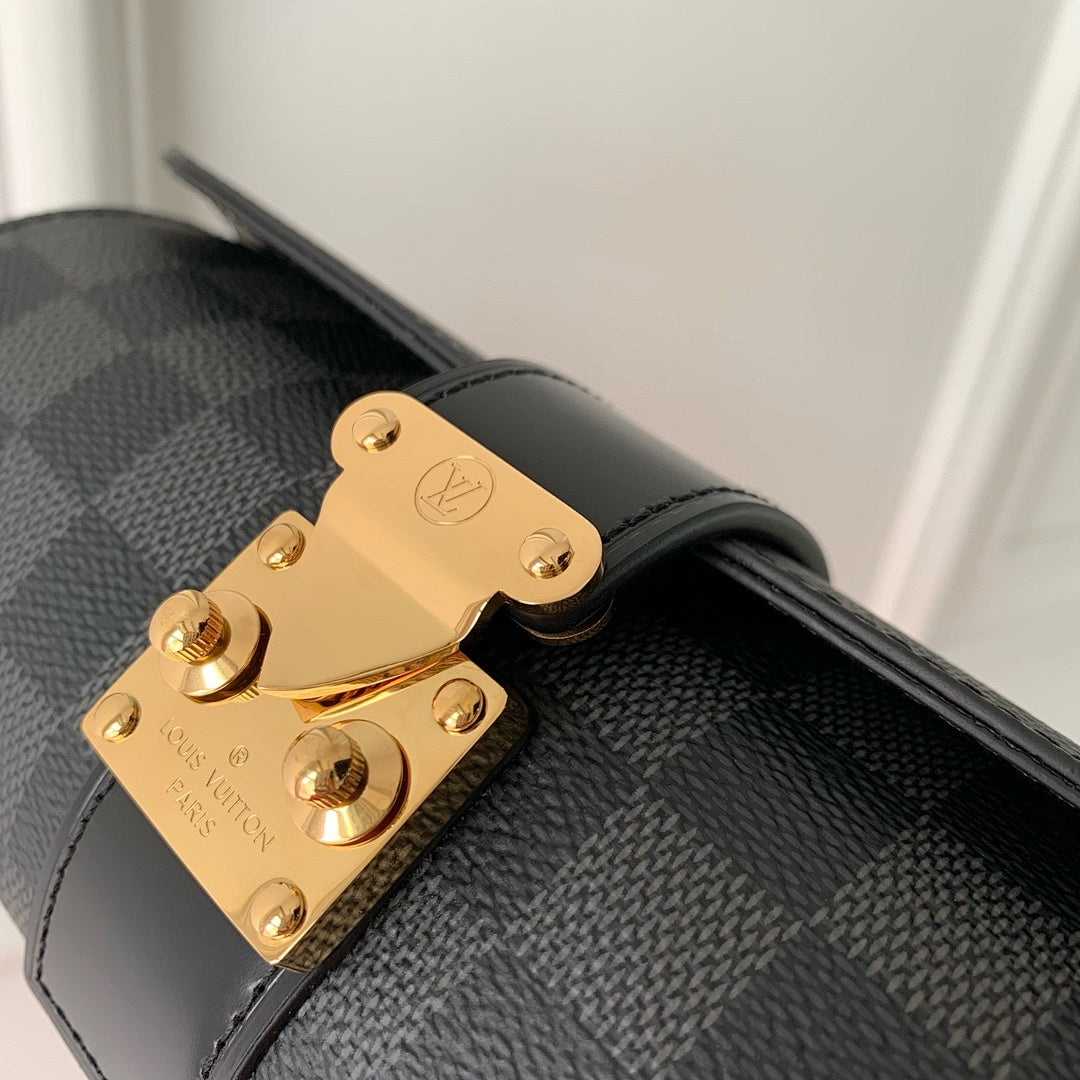 Pochette – Réf. HH91 · Damier Graphite