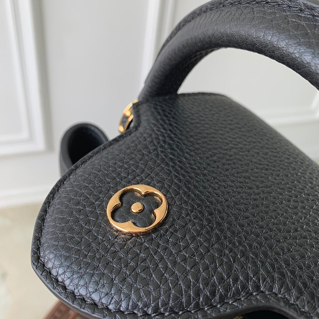 Sac à main Capucines – Réf. M24727 · Noir Mini