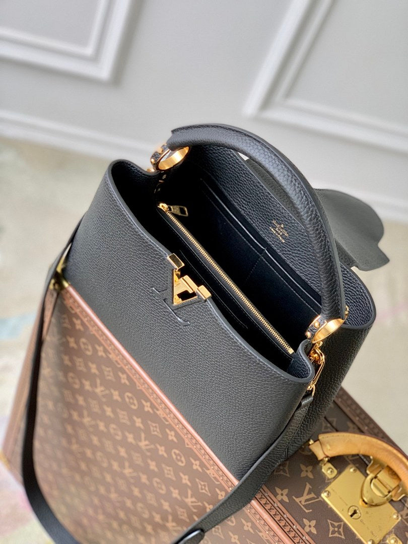 Sac à main Capucines – Réf. M24727 · Noir MM
