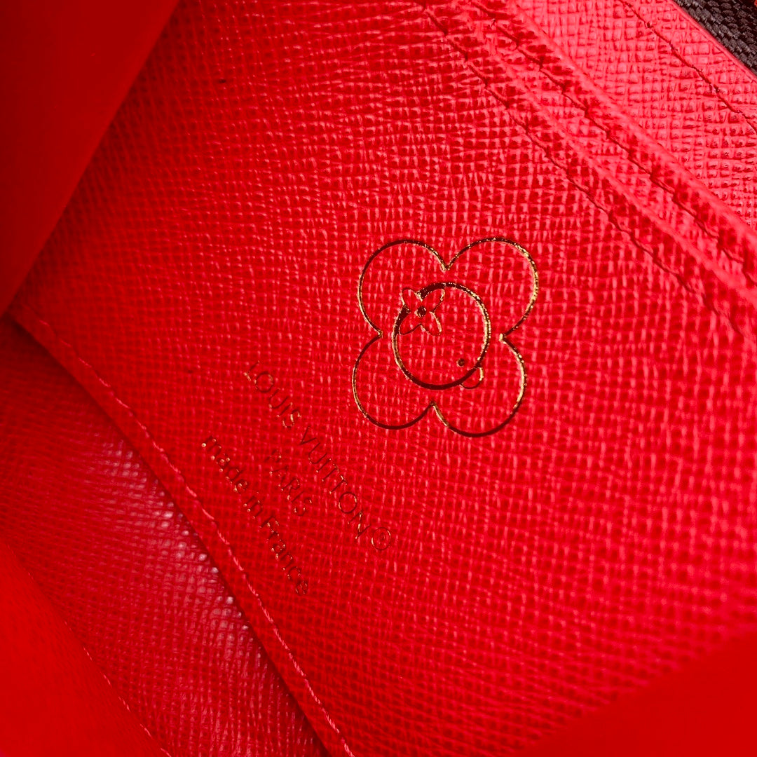 Portefeuille – Réf. M12210 · Monogram Rouge