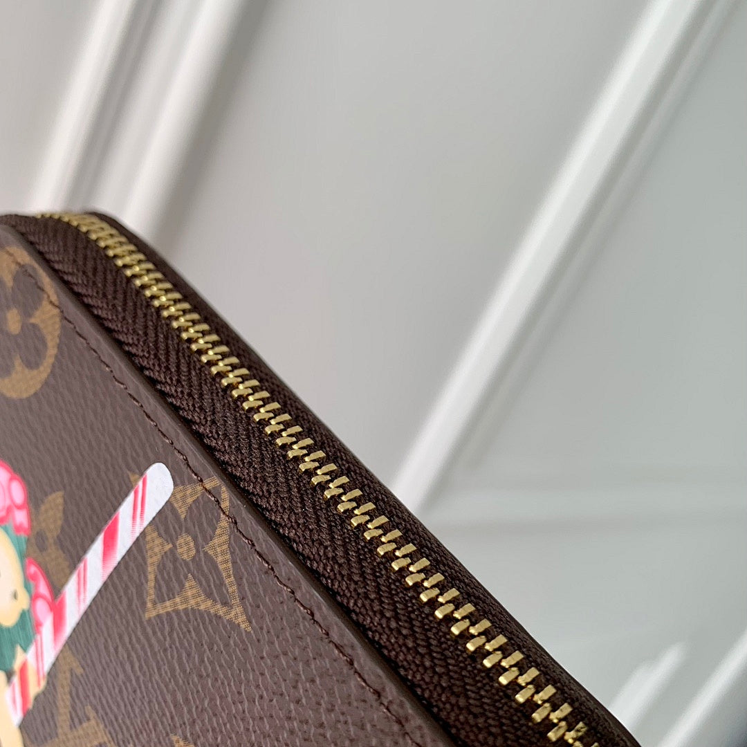 Portefeuille – Réf. M12210 · Monogram Rouge