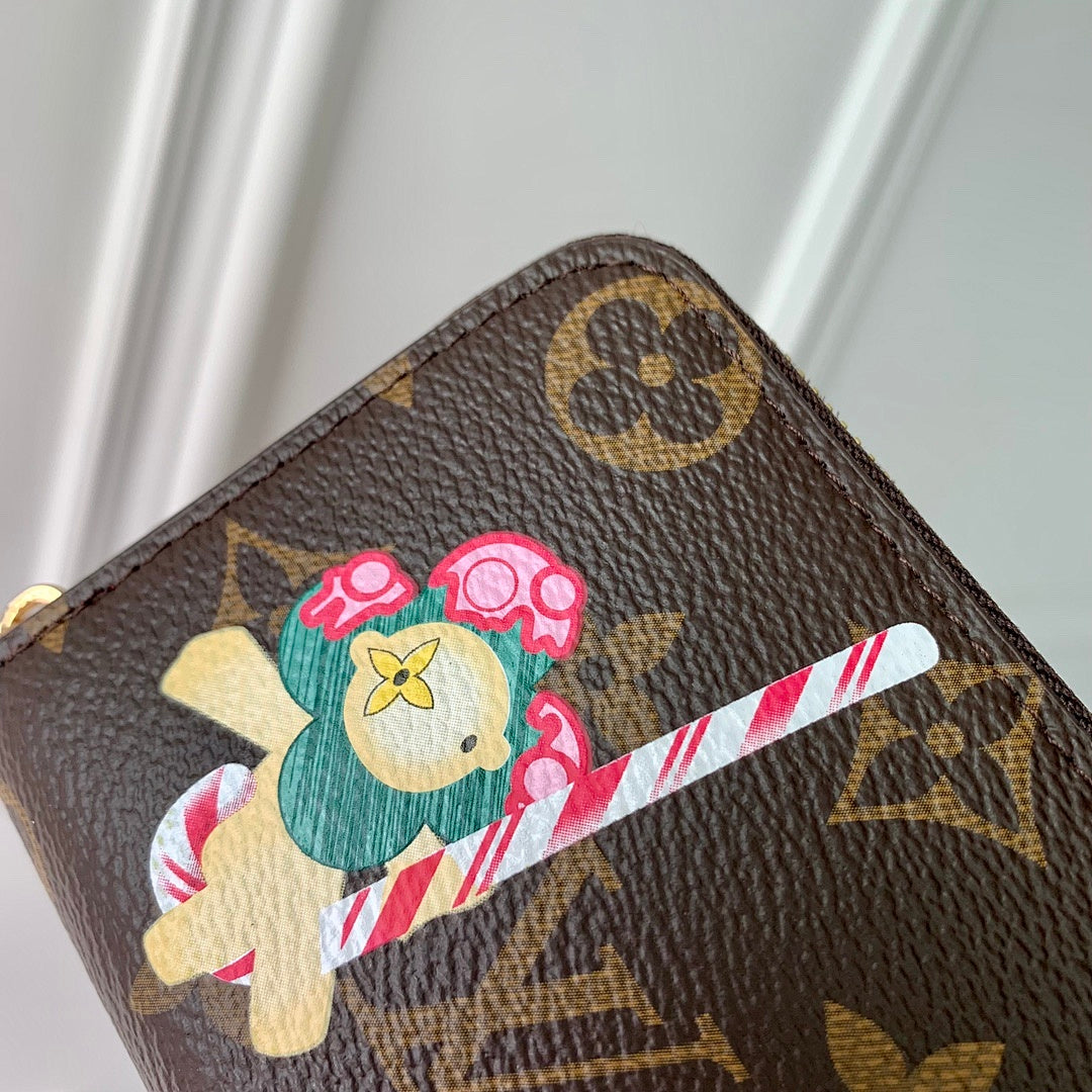 Portefeuille – Réf. M12210 · Monogram Rouge