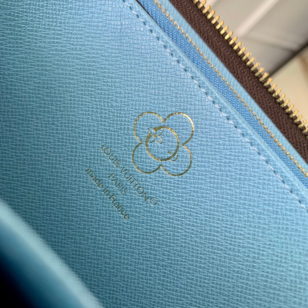 Portefeuille – Réf. M12223 · Monogram Bleu