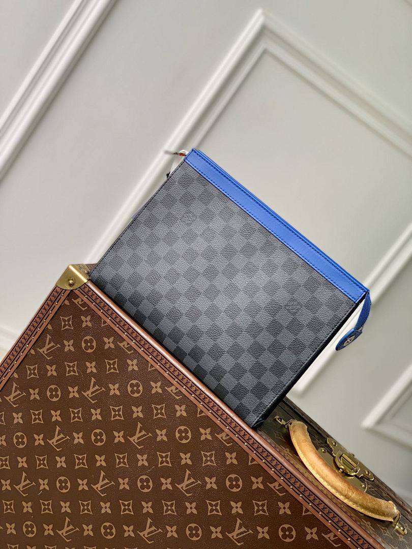 Pochette – Réf. N00088 · Damier Graphite